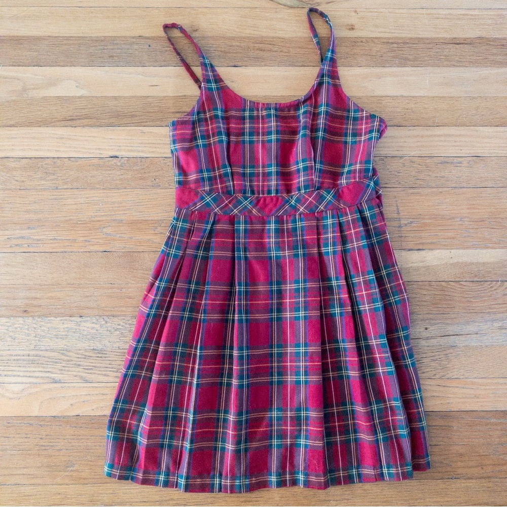 🖤 Early 1990’s Vintage Red Plaid Tartan Dress 🖤